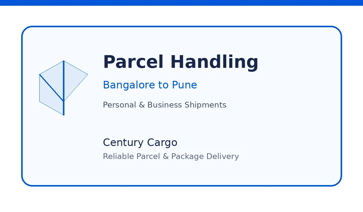 Parcel Service Bangalore to Pune