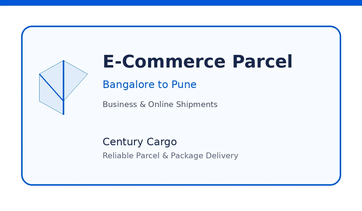 E-commerce Parcel Service Bangalore to Pune